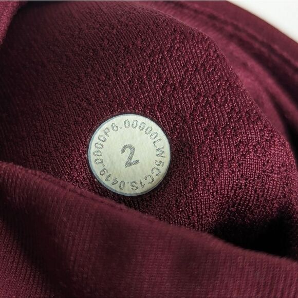 Lululemon Wunder Under High-Rise Tight 28" Mesh Garnet Wine Red Legging - Picture 10 of 10